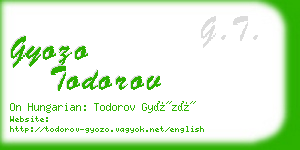 gyozo todorov business card